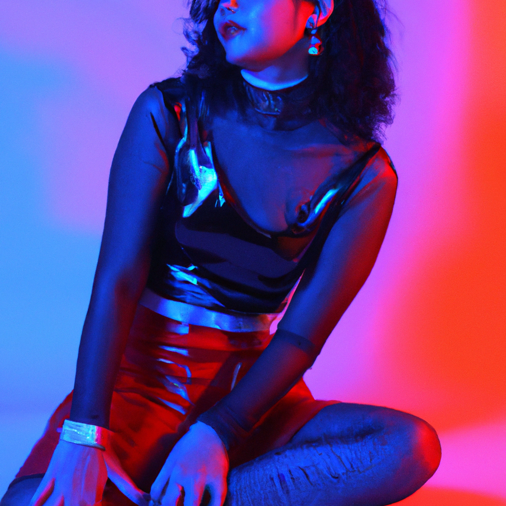 Editorial de moda con geles — Foto generada por IA